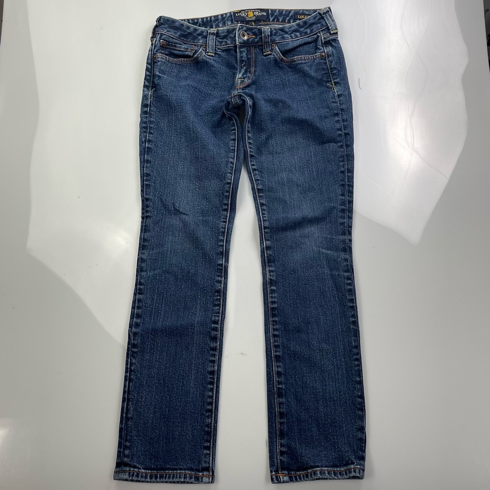 Lucky Brand Dark Blue Straight-Leg Jeans